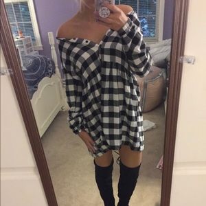 Plaid Baby Doll Dress